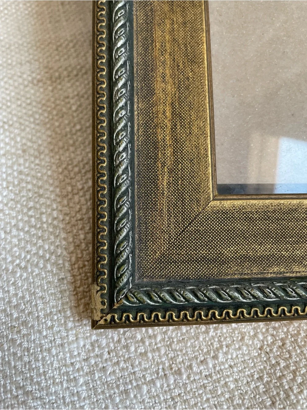 Vintage 90s Classic Ornate Gold Tone Decorative Picture Frame Fits 8x10